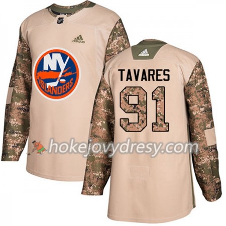 Pánské Hokejový Dres New York Islanders John Tavares 91 Adidas 2017-2018 Camo Veterans Day Practice Authentic